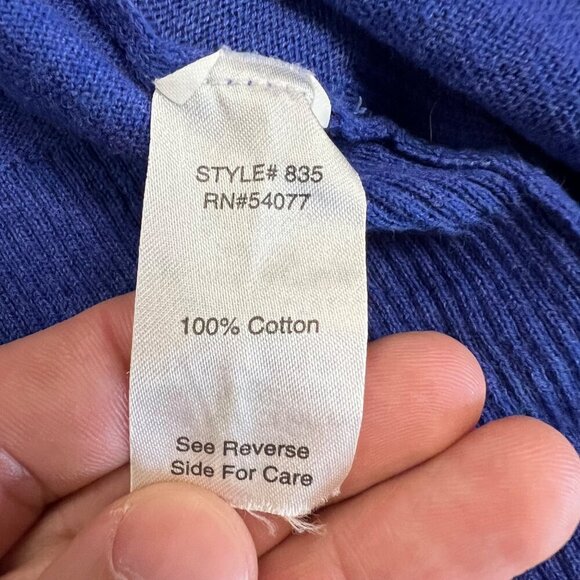 Cabi Women's Open Front Cardigan 3/4 Sleeve Blue Size Small - Picture 9 of 9